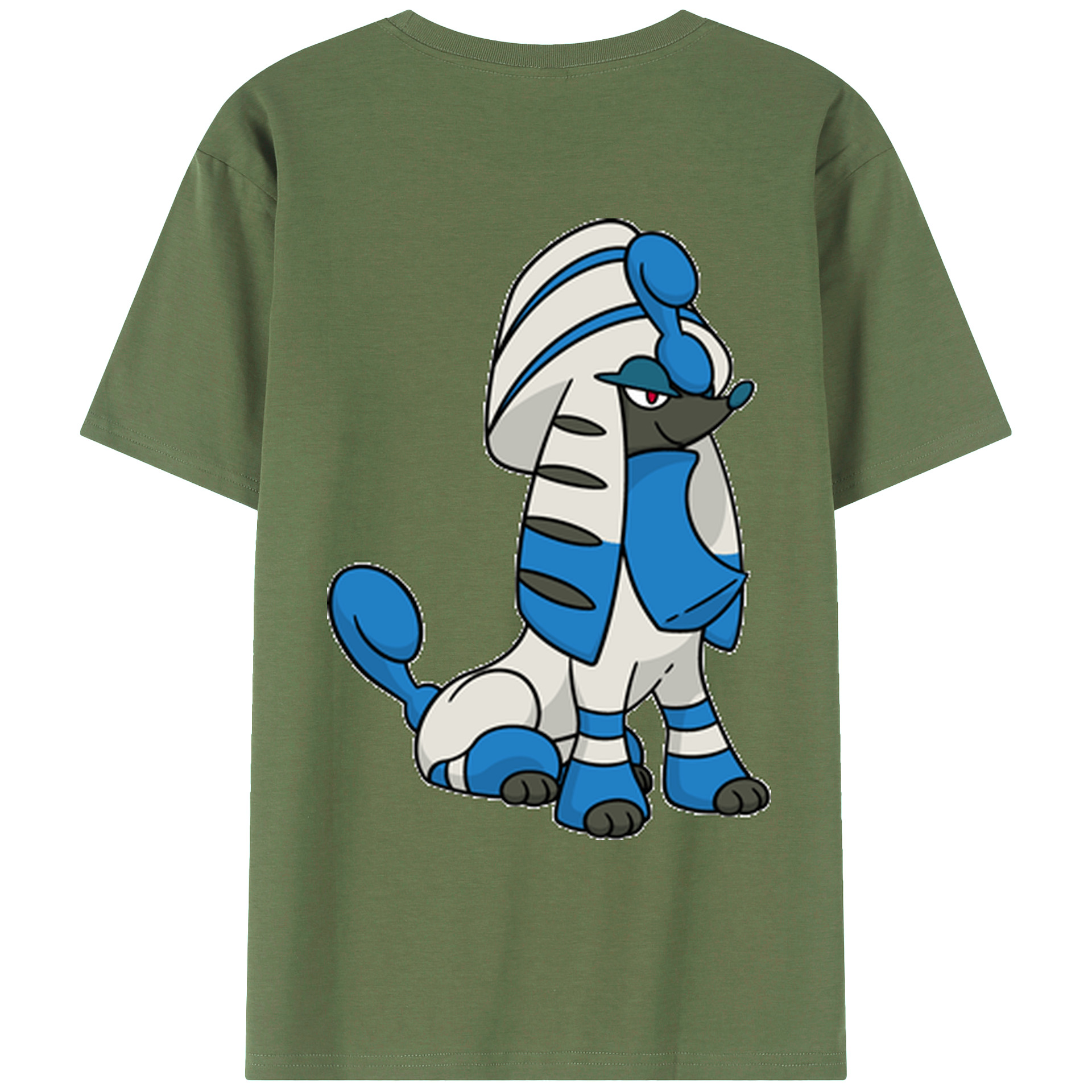 （画像用） ポケットモンスター Pokémon 綿100％ メンズ半袖Tシャツ（バックプリント） 通気性